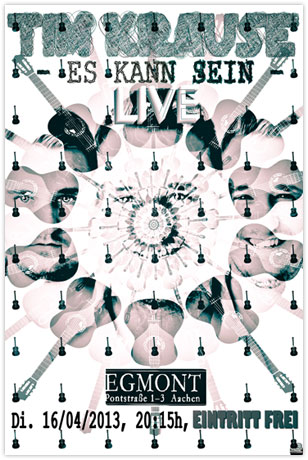 Plakat Konzert Es kann sein Tim Krause